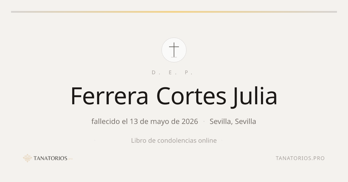 Memorial de Ferrera Cortes Julia