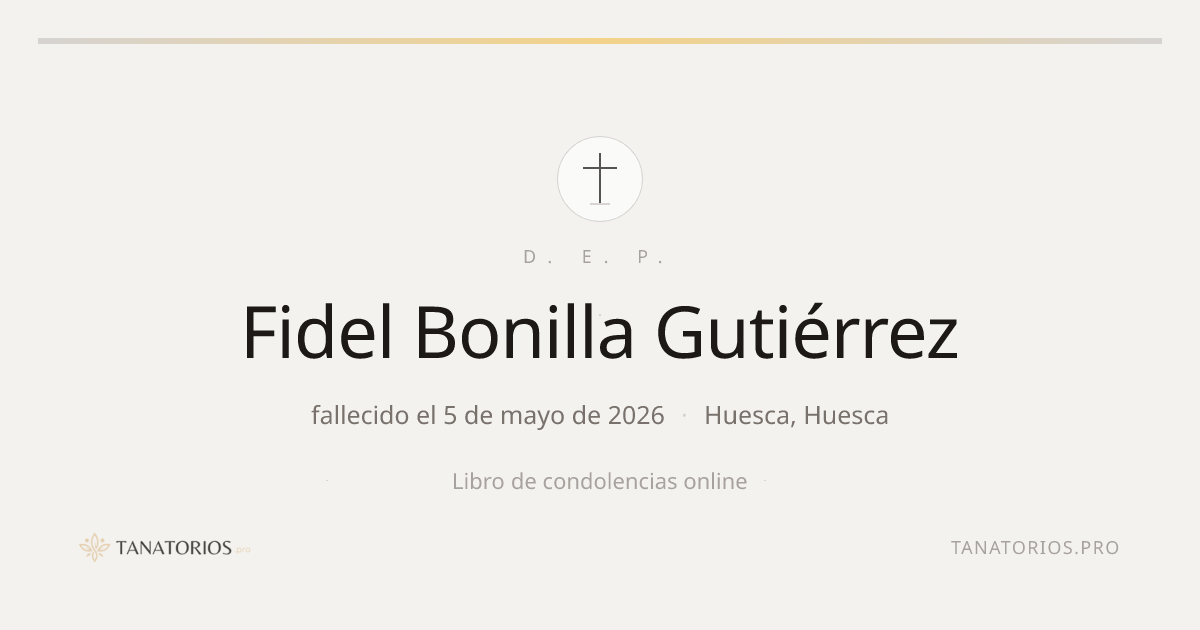 Memorial de Fidel Bonilla Gutiérrez