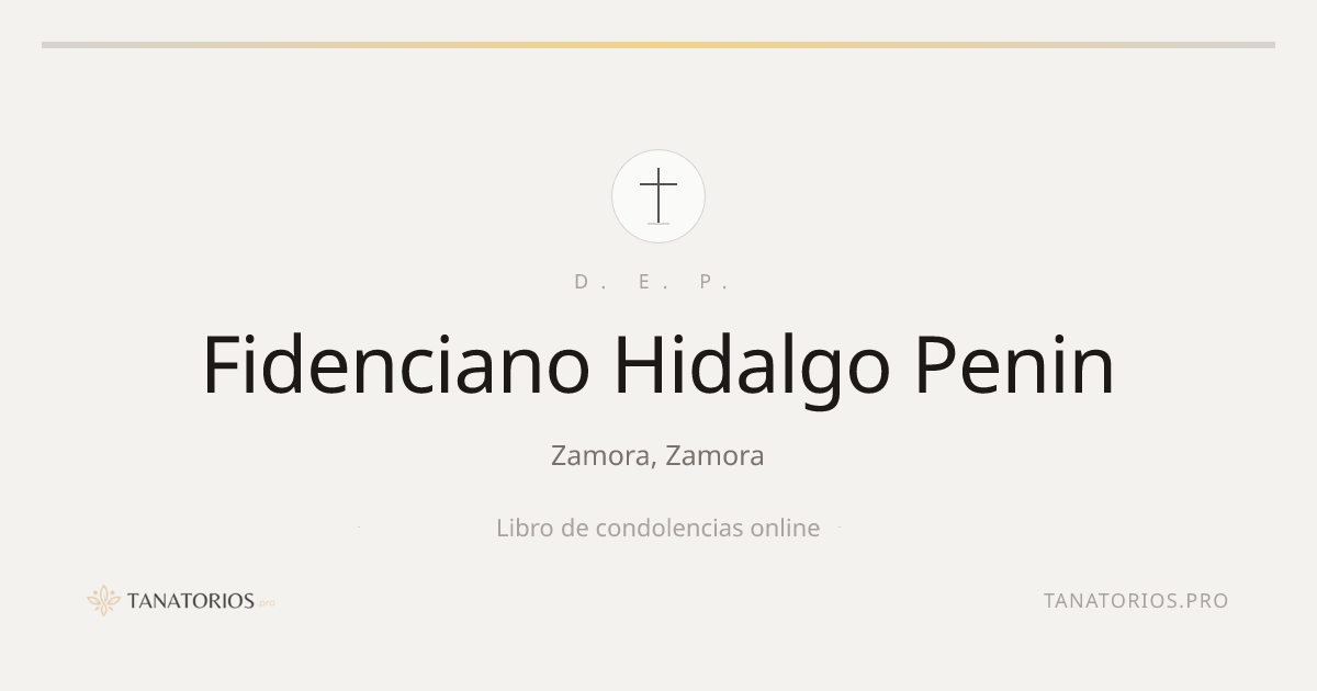 Memorial de Fidenciano Hidalgo Penin
