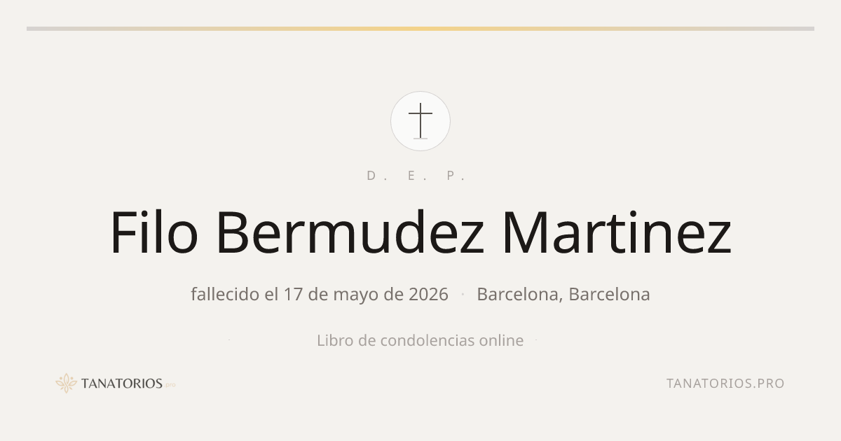 Memorial de Filo Bermudez Martinez