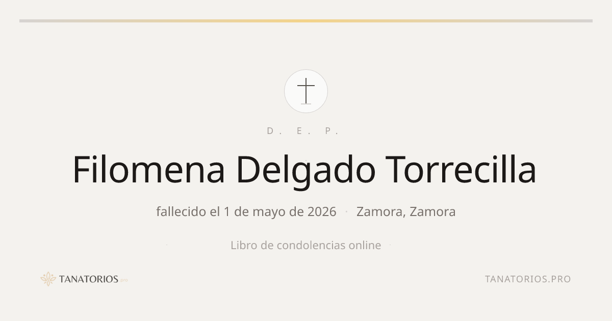 Memorial de Filomena Delgado Torrecilla