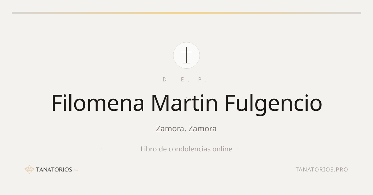 Memorial de Filomena Martin Fulgencio