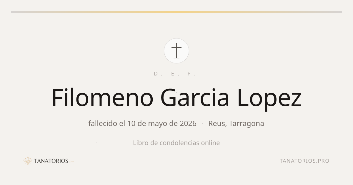 Memorial de Filomeno Garcia Lopez