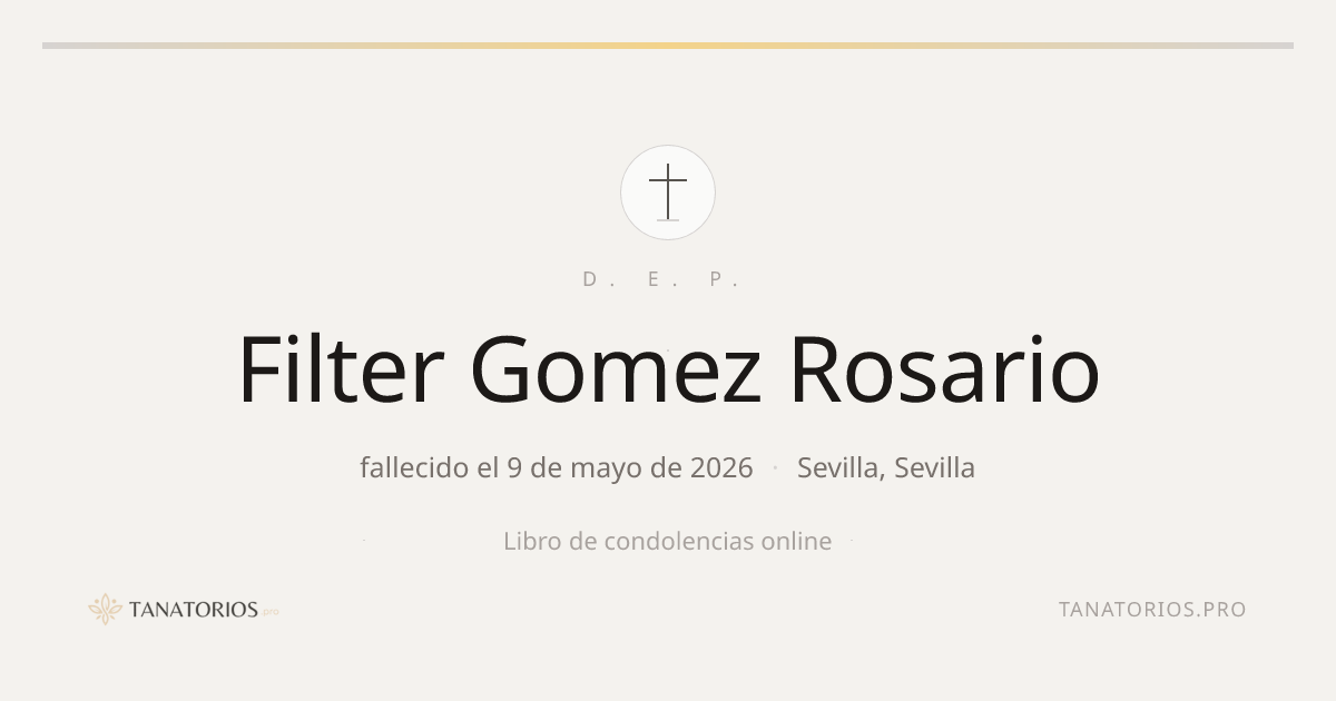Memorial de Filter Gomez Rosario