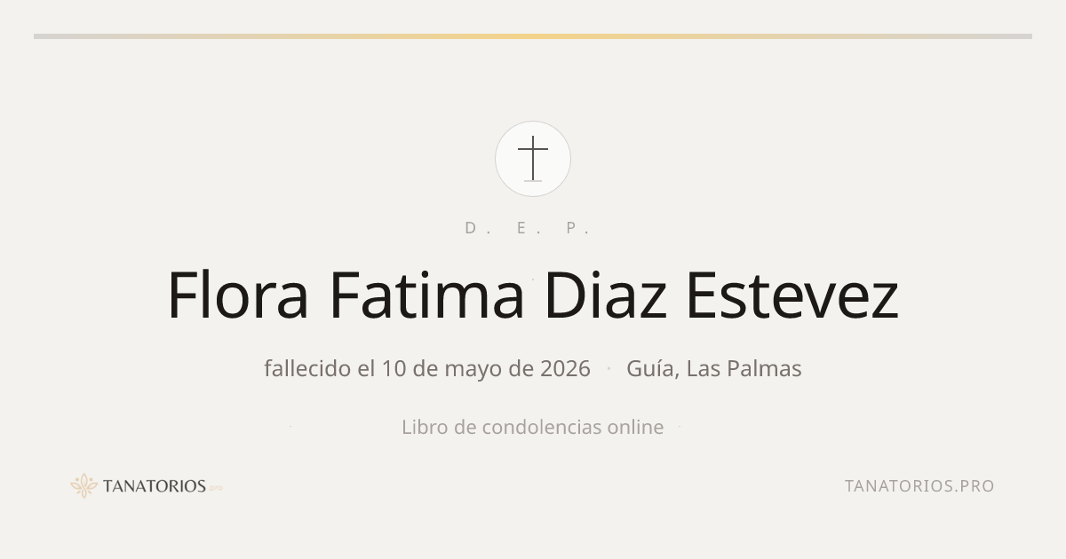 Memorial de Flora Fatima Diaz Estevez