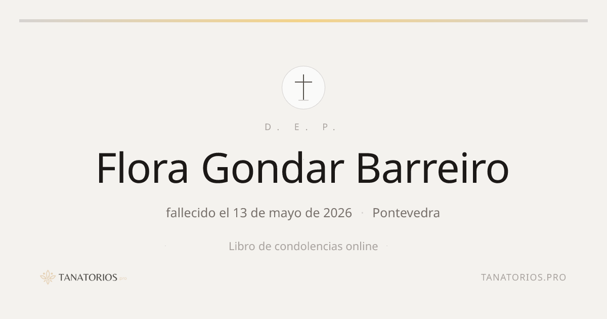 Memorial de Flora Gondar Barreiro
