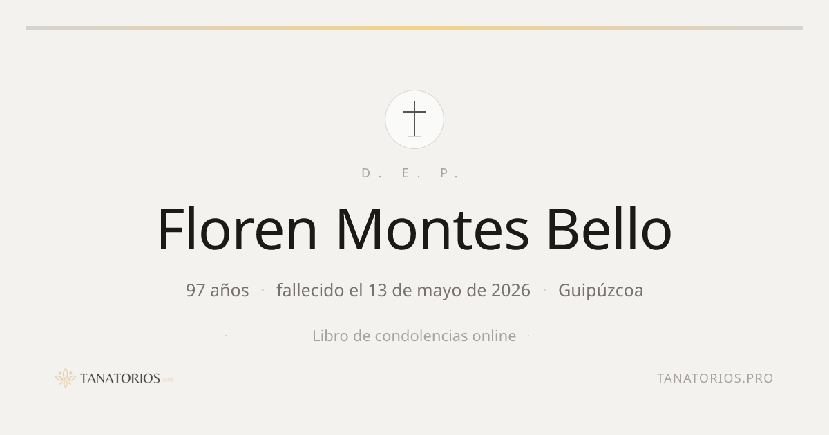 Memorial de Floren Montes Bello