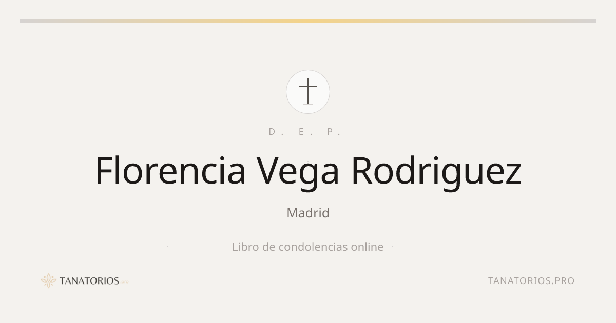 Memorial de Florencia Vega Rodriguez