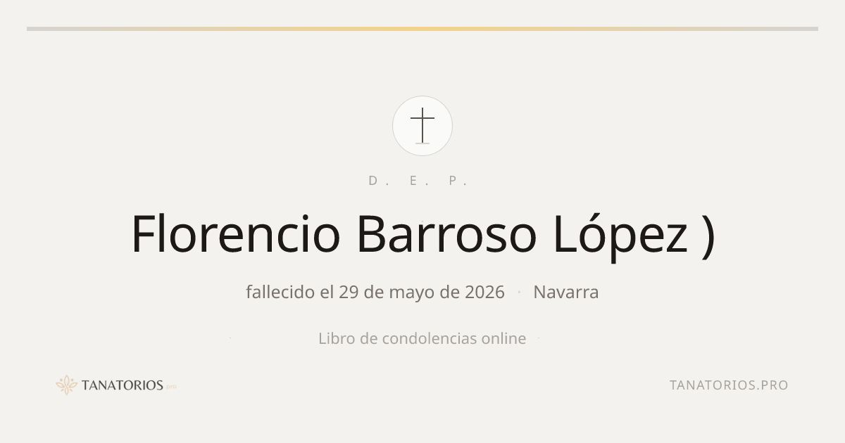 Memorial de Florencio Barroso López )