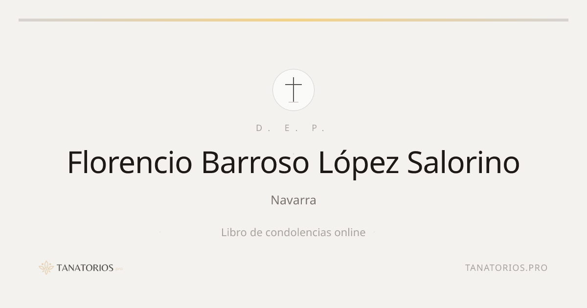 Memorial de Florencio Barroso López  Salorino