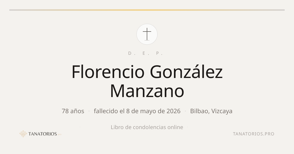 Memorial de Florencio González Manzano