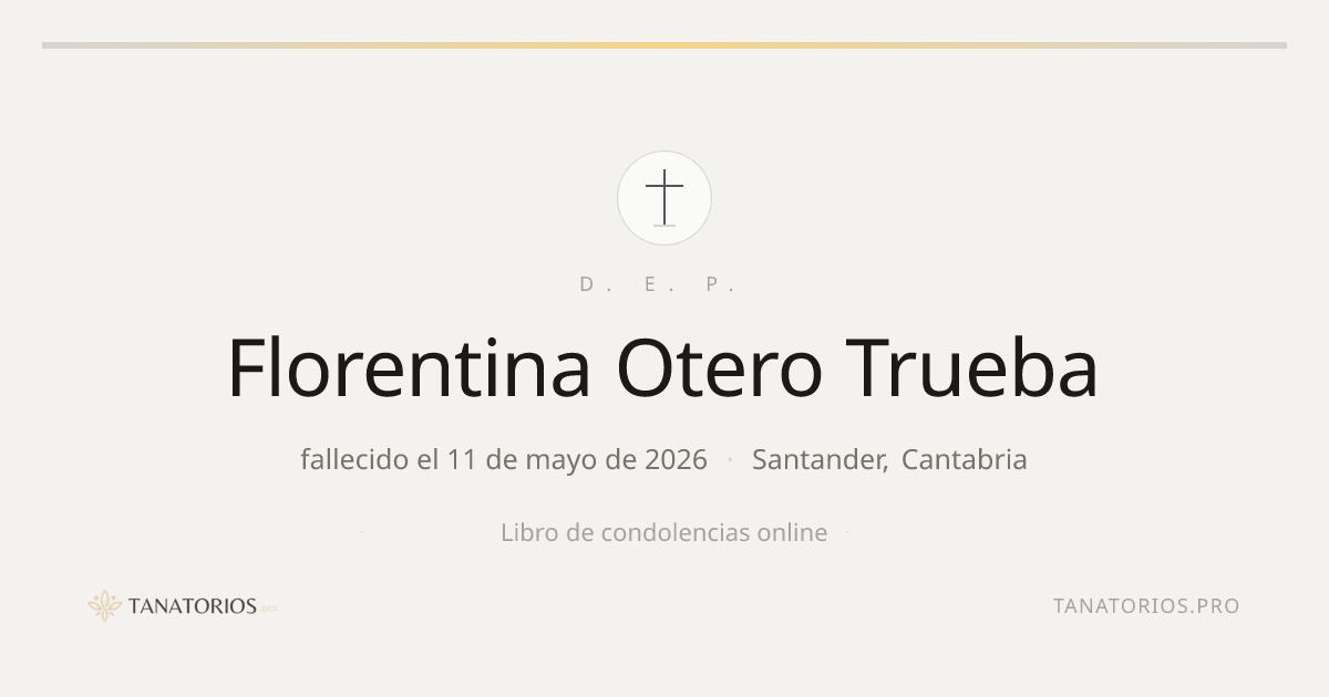 Memorial de Florentina Otero Trueba