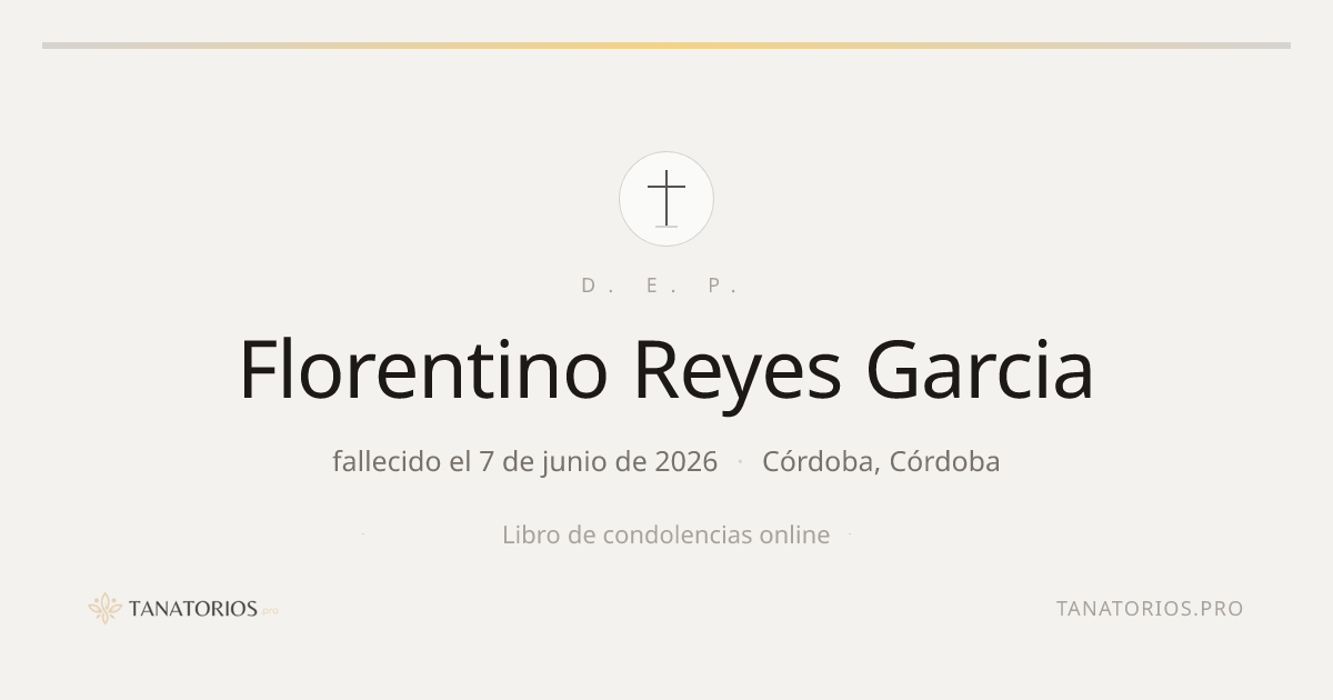 Memorial de Florentino Reyes Garcia