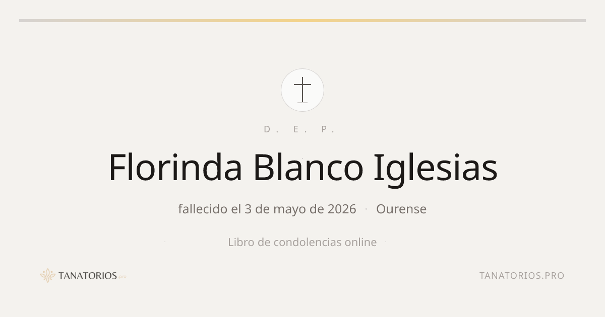 Memorial de Florinda Blanco Iglesias