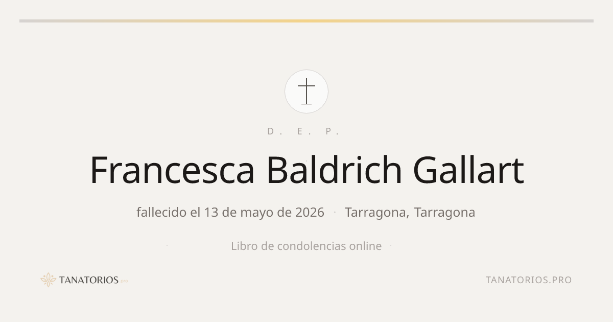 Memorial de Francesca Baldrich Gallart