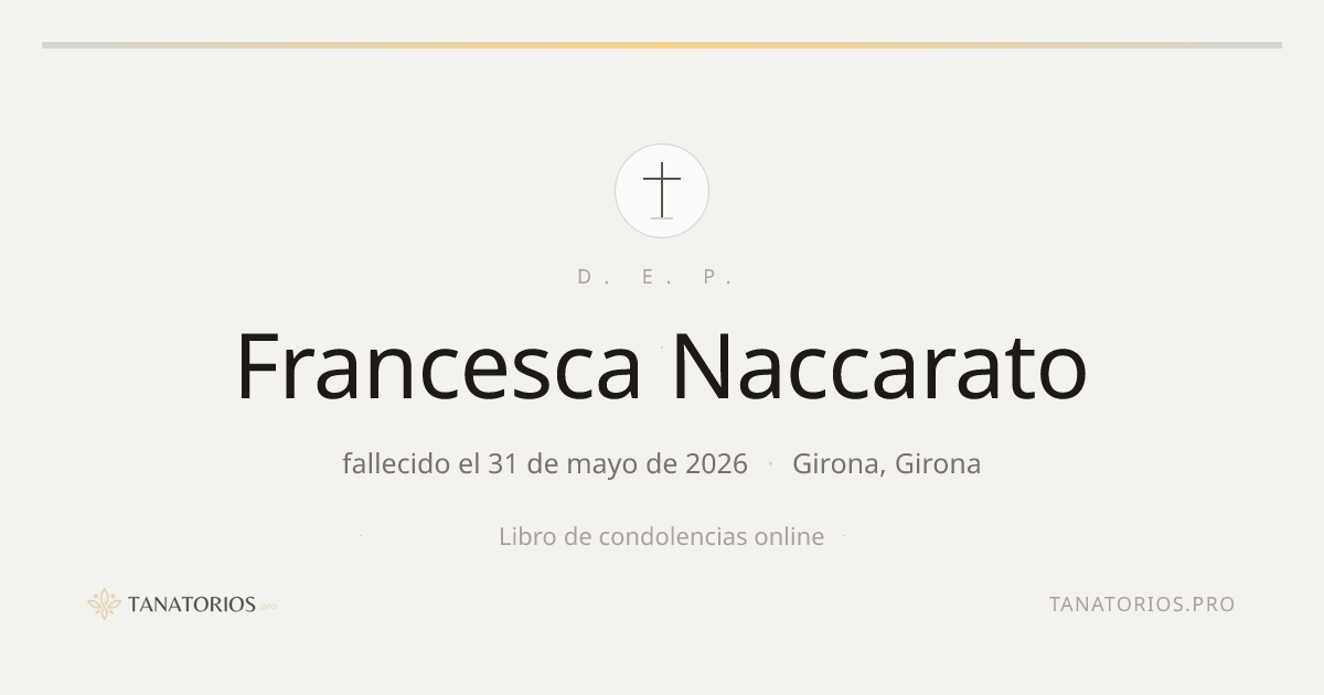 Memorial de Francesca Naccarato