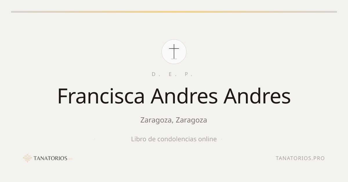 Memorial de Francisca Andres Andres
