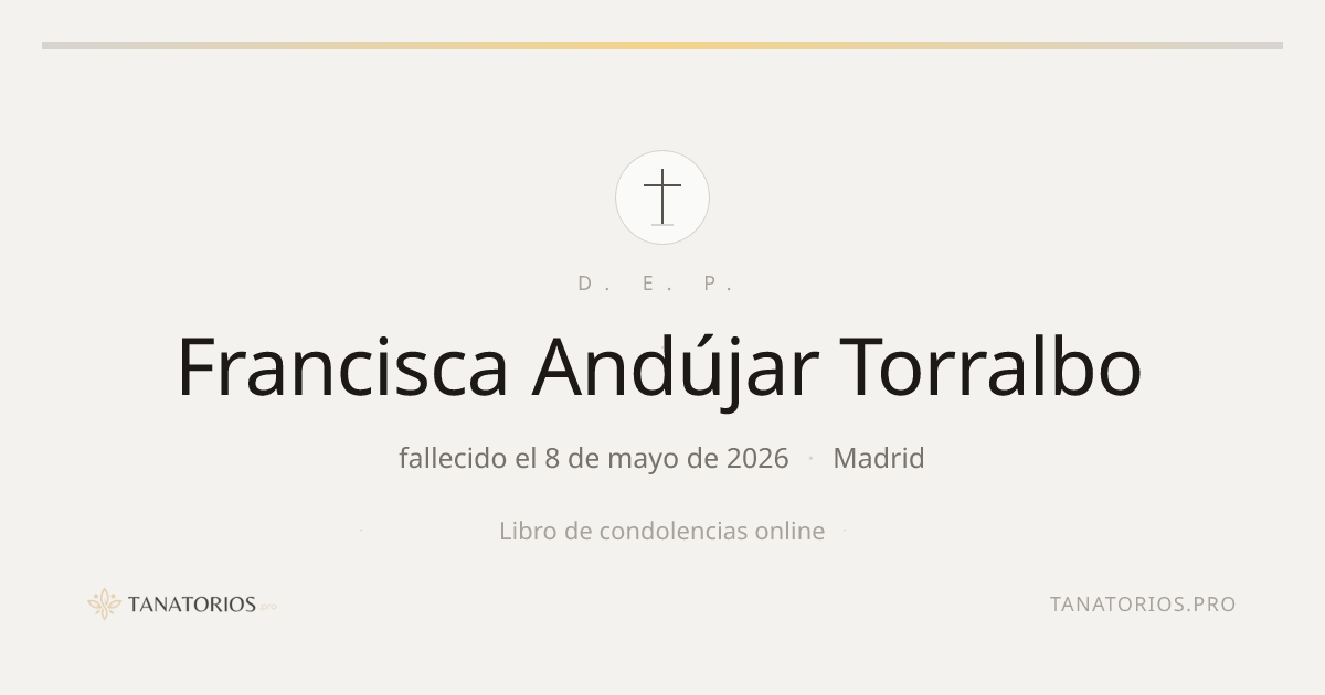 Memorial de Francisca Andújar Torralbo