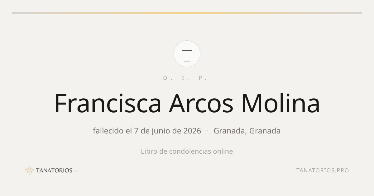 Memorial de Francisca Arcos Molina