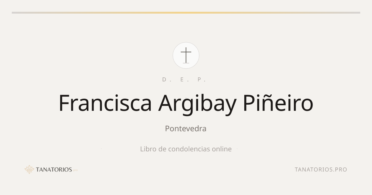 Memorial de Francisca Argibay Piñeiro