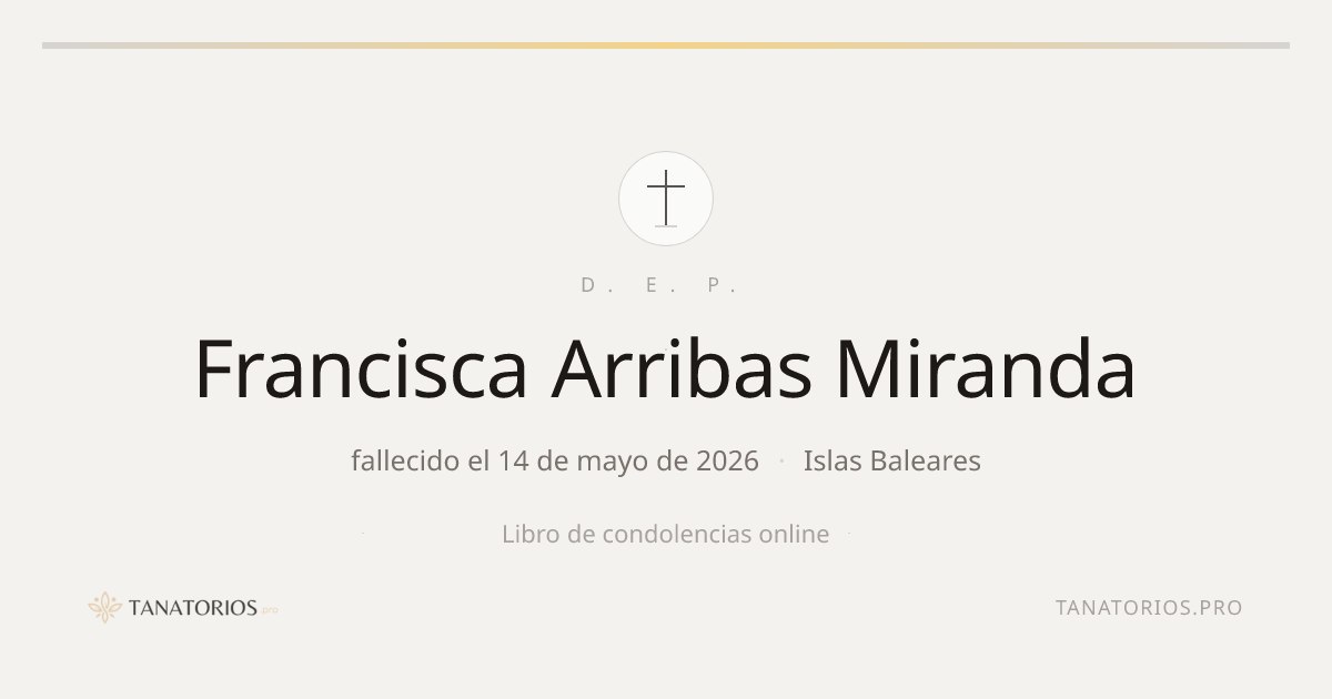 Memorial de Francisca Arribas Miranda