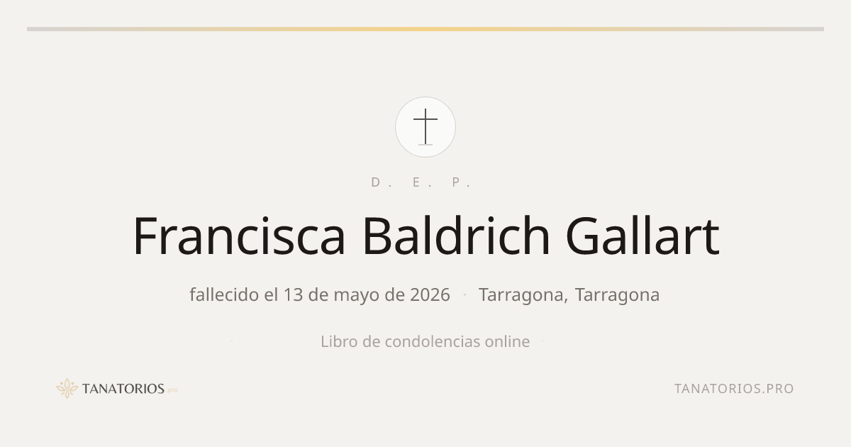 Memorial de Francisca Baldrich Gallart