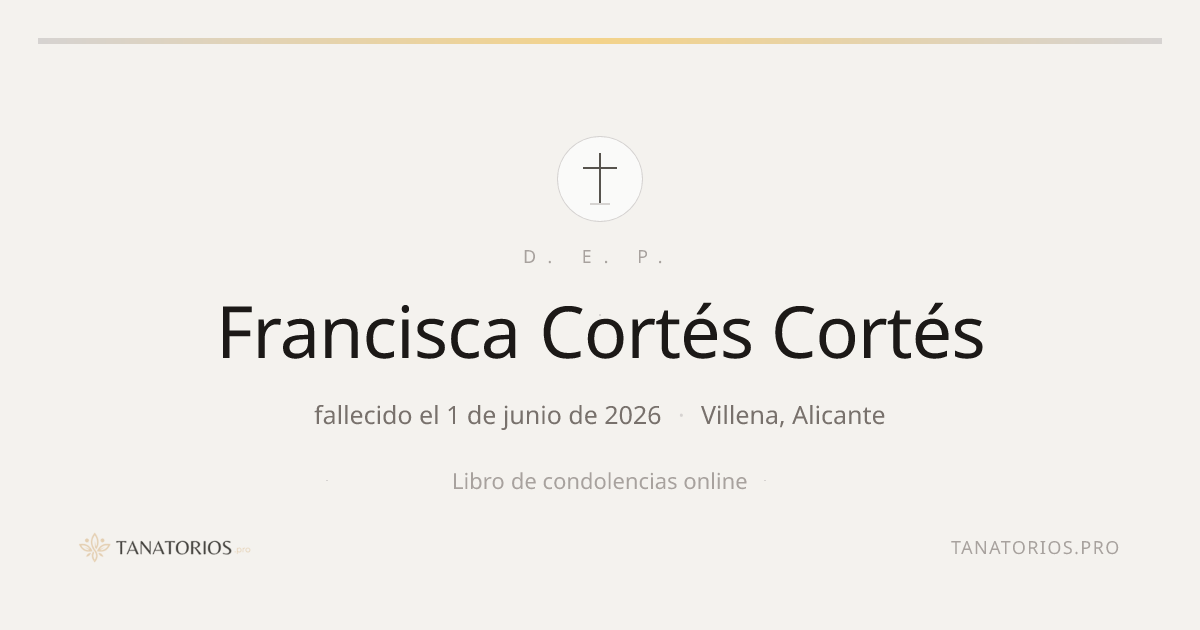Memorial de Francisca Cortés Cortés