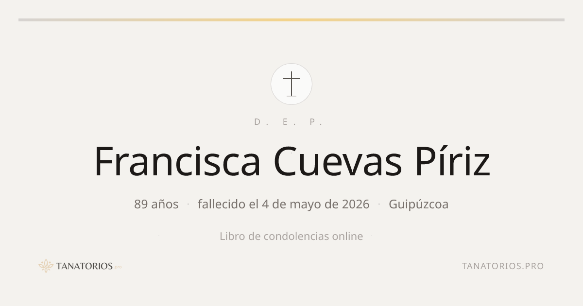 Memorial de Francisca Cuevas Píriz