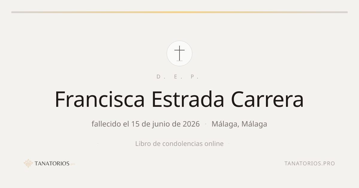 Memorial de Francisca Estrada Carrera