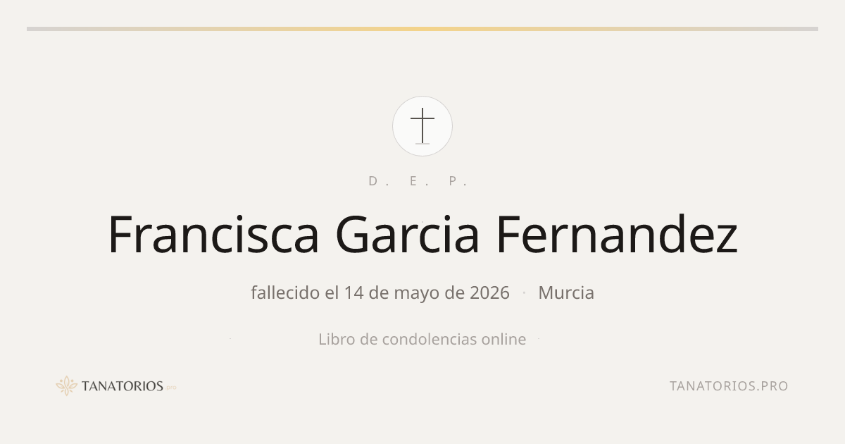Memorial de Francisca Garcia Fernandez