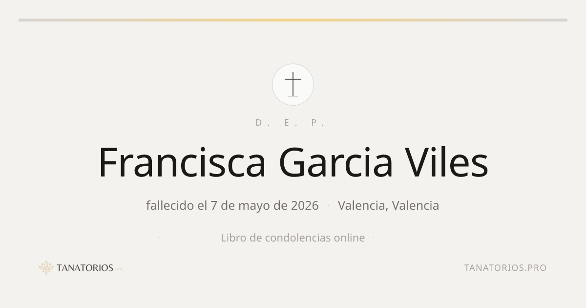 Memorial de Francisca Garcia Viles