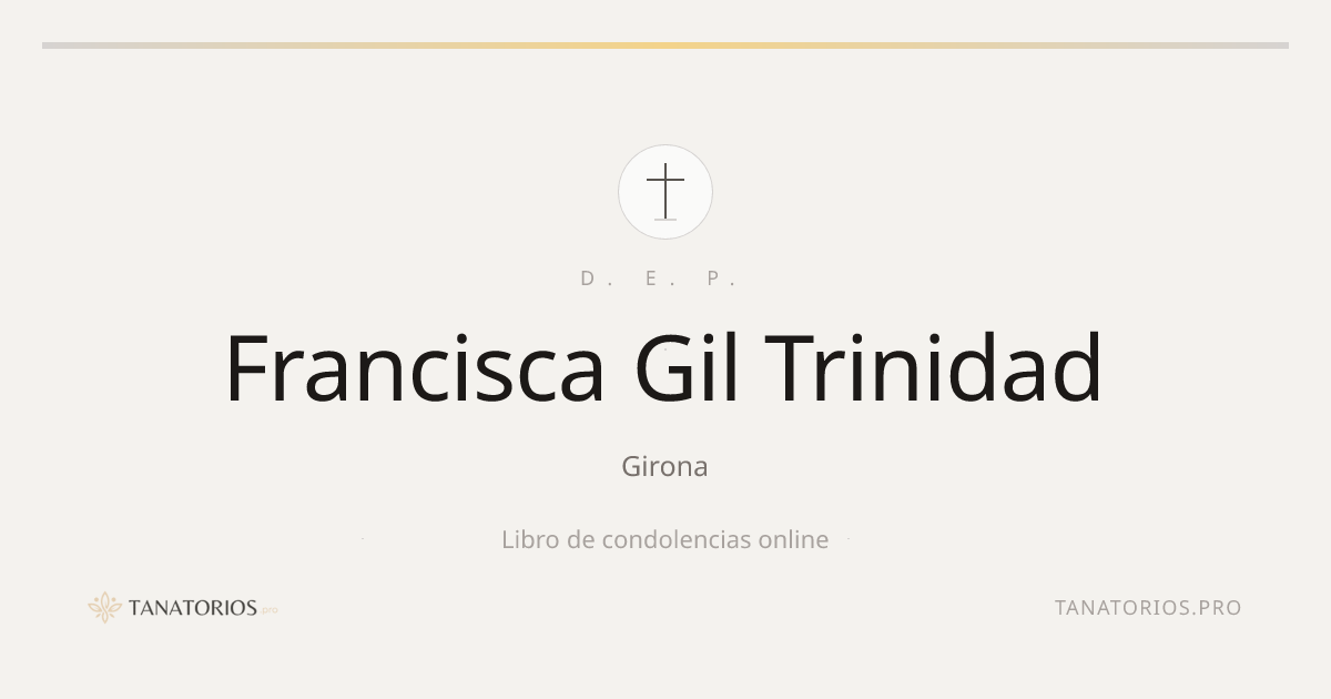 Memorial de Francisca Gil Trinidad
