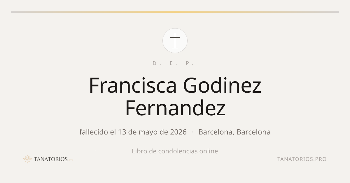 Memorial de Francisca Godinez Fernandez