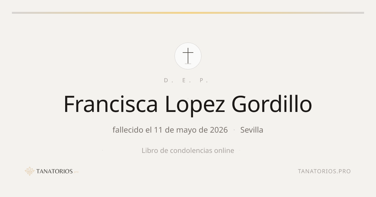 Memorial de Francisca Lopez Gordillo