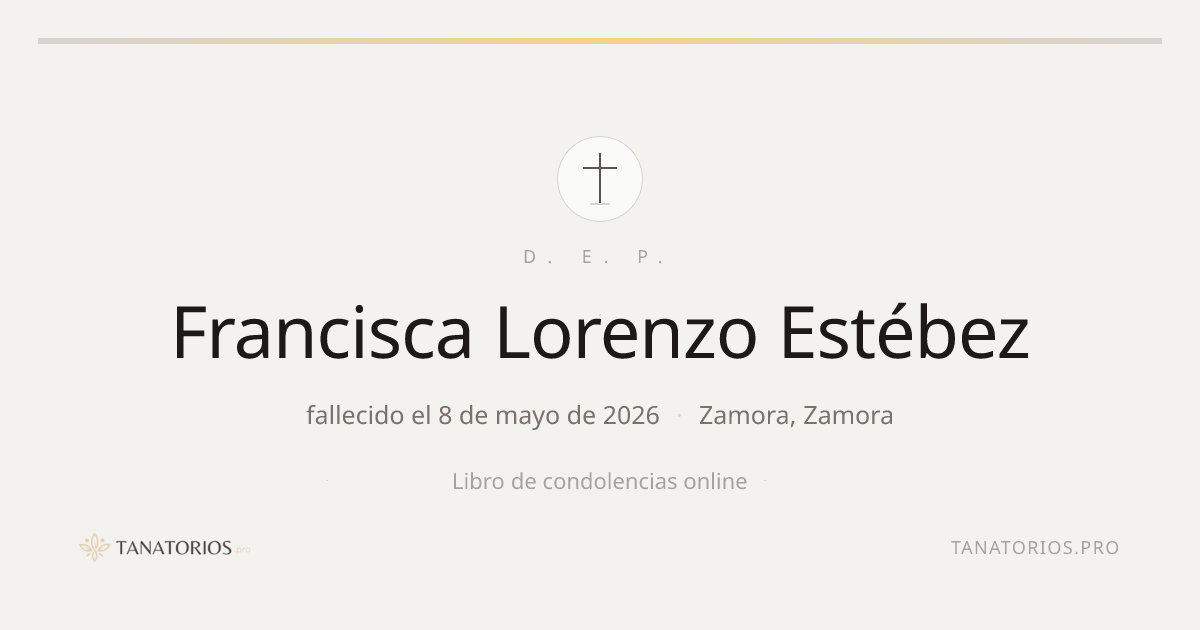 Memorial de Francisca Lorenzo Estébez