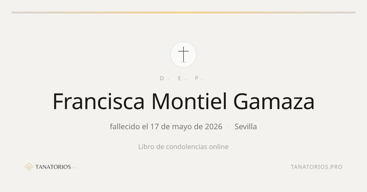 Memorial de Francisca Montiel Gamaza