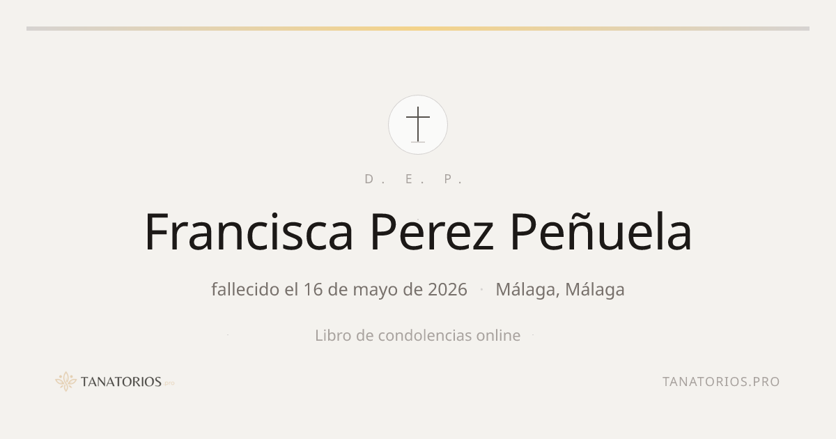 Memorial de Francisca Perez Peñuela