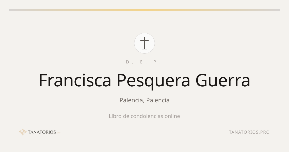 Memorial de Francisca Pesquera Guerra