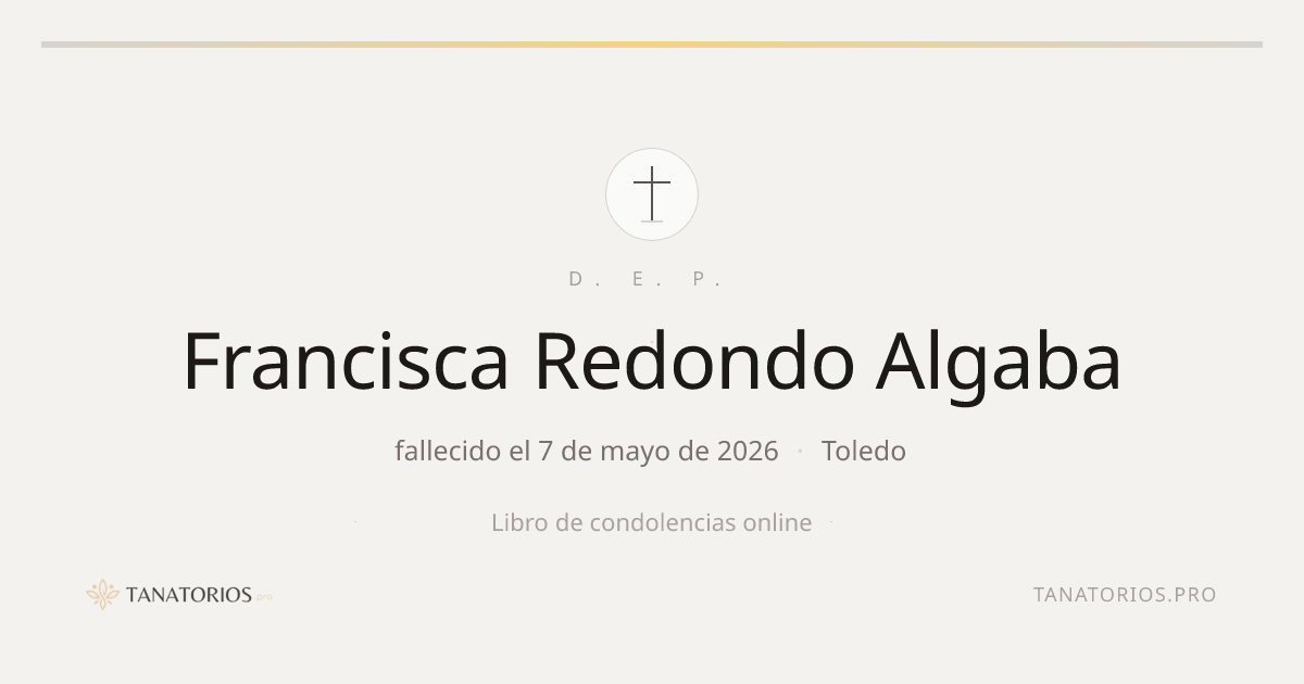 Memorial de Francisca Redondo Algaba
