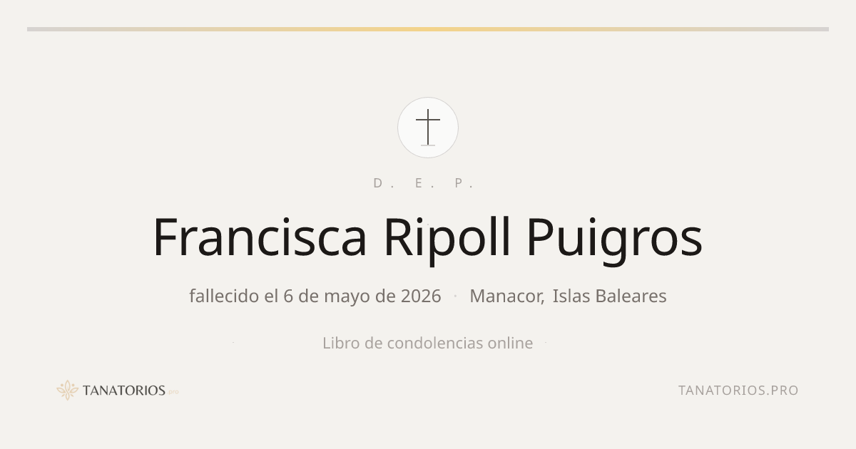 Memorial de Francisca Ripoll Puigros