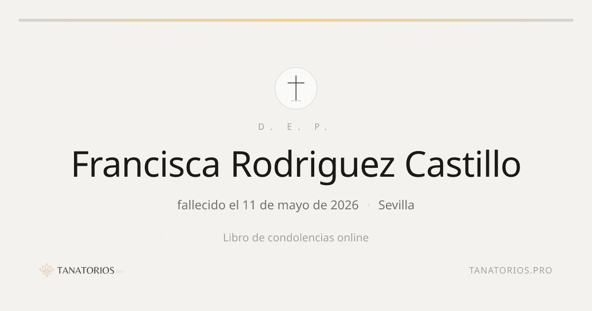 Memorial de Francisca Rodriguez Castillo