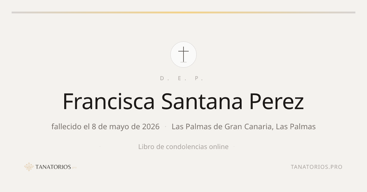 Memorial de Francisca Santana Perez