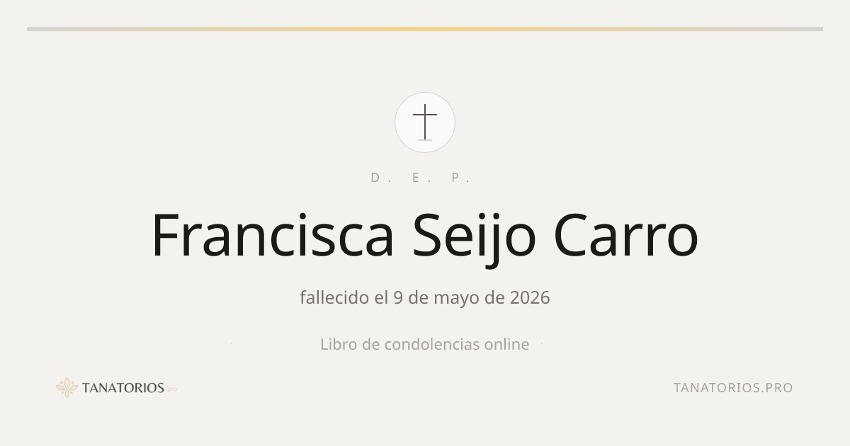 Memorial de Francisca Seijo Carro