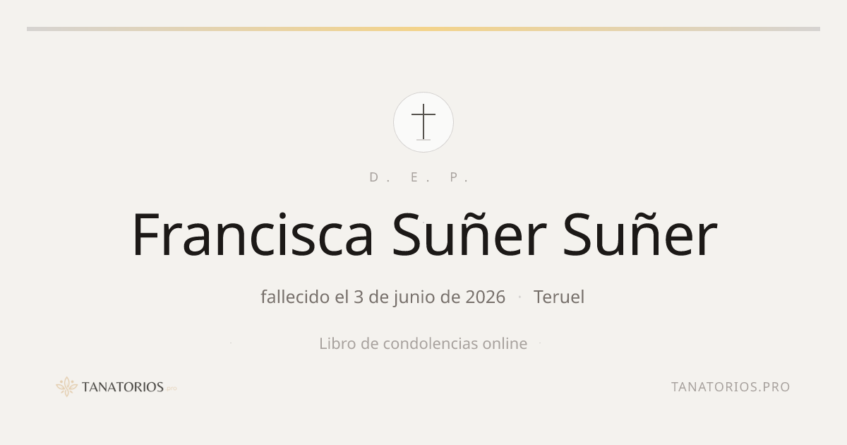 Memorial de Francisca Suñer Suñer