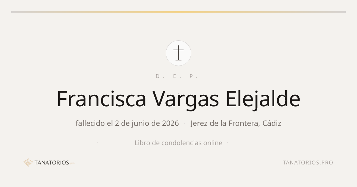 Memorial de Francisca Vargas Elejalde