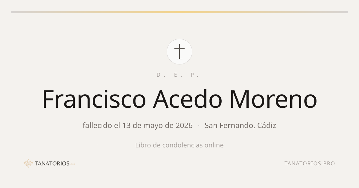 Memorial de Francisco Acedo Moreno