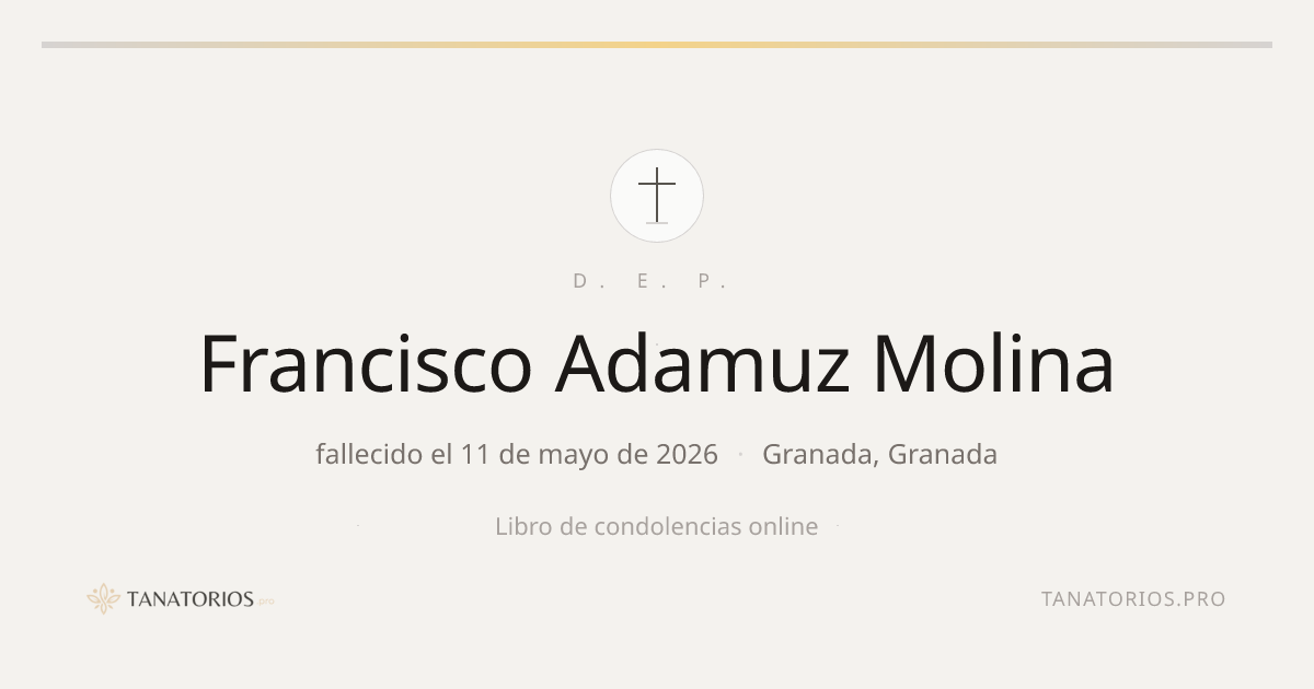 Memorial de Francisco Adamuz Molina