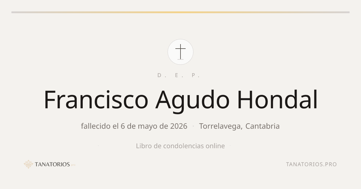 Memorial de Francisco Agudo Hondal