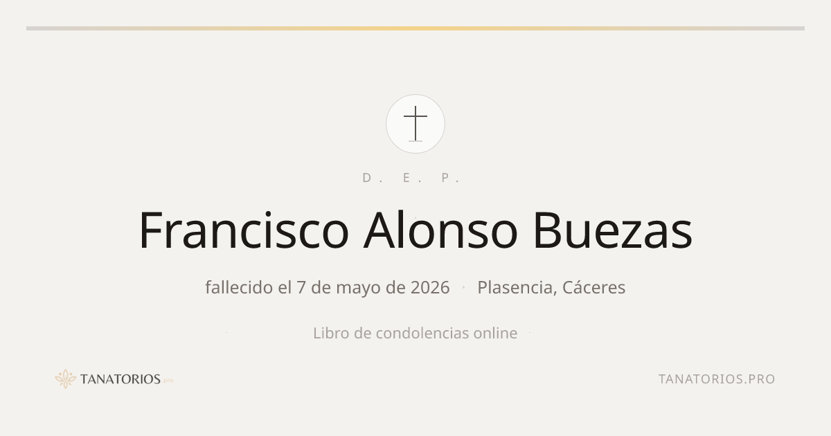 Memorial de Francisco Alonso Buezas