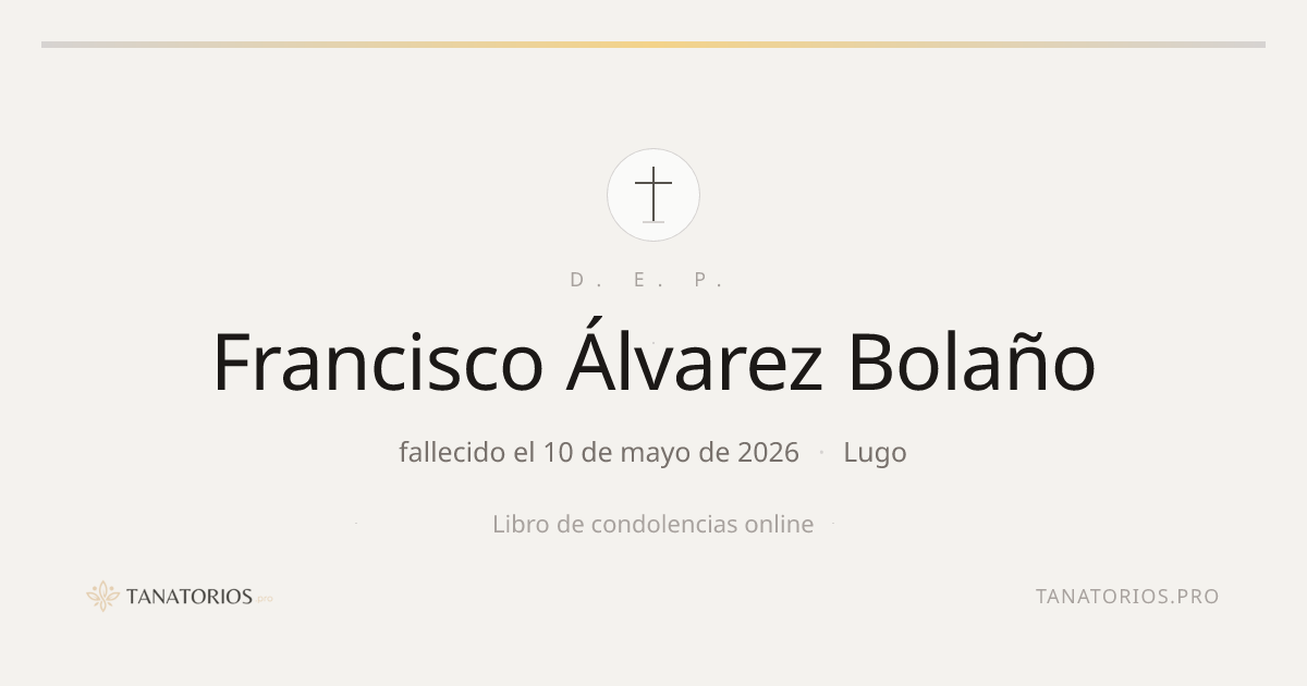Memorial de Francisco Álvarez Bolaño